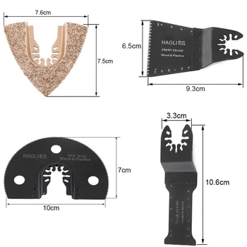 

MultiFunction Saw 32mm,65mm,78mm,100mmWood Metal Oscillating MultiFunction Multi Tool Accessory Multi-size multi-shape