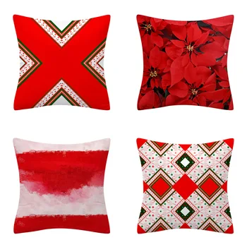 

2020 Hot Selling Holiday Home Decoration Pillow Case New Style Christmas Pillow Covers Sofa Back Cushion Product