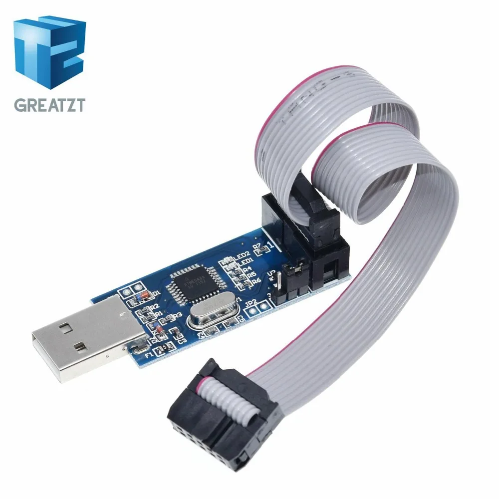 AVR Programmer 1LOT New USBASP USBISP AVR Programmer USB ISP USB ASP ATMEGA8 ATMEGA128 Support Win7 64K - Цвет: AVR Programmer