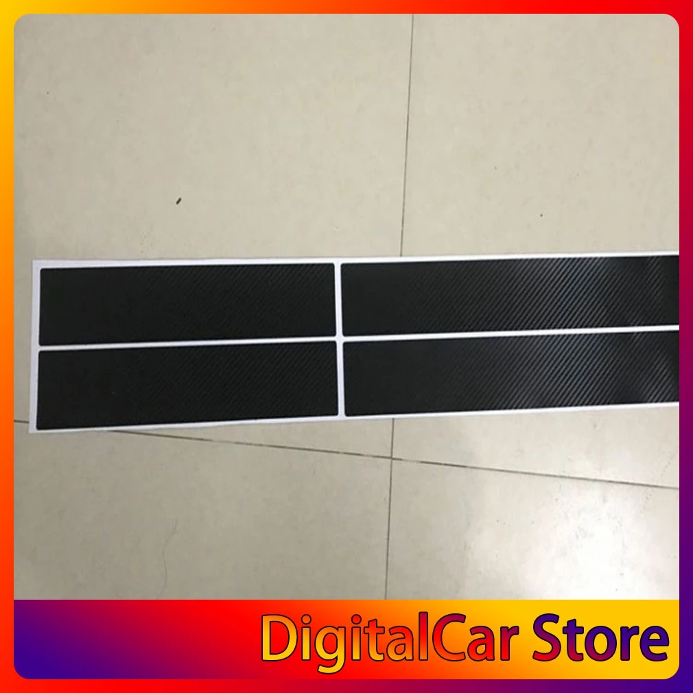 4 PCS Universal Car Door Sill Anti kick Stickers Scuff Scratch Carbon Fiber Auto Sticker Accessories Small scraper | Автомобили и