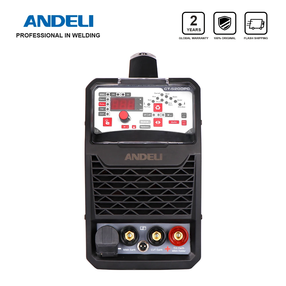 ANDELI Smart Portable Single Phase Multi-function Welding Machine CT-520DPC 3 in 1 Welder with CUT/MMA/Pulse/TIG machine | Инструменты