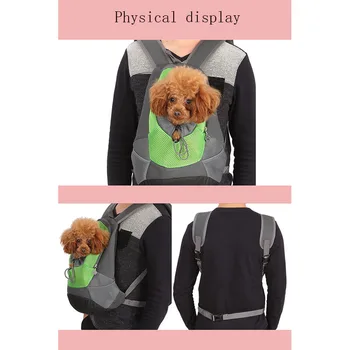 

Outdoor pet dog handbag pet dog front bag new shoulder portable travel backpack mesh backpack head breathable out carrying bag