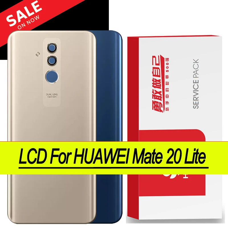 Оригинальная задняя крышка батарейного отсека Huawei Mate 20 Lite корпус с объективом