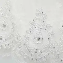 3M, роскошные свадебные аксессуары цвета слоновой кости, Кристальные однослойные аксессуары из бисера для кружева