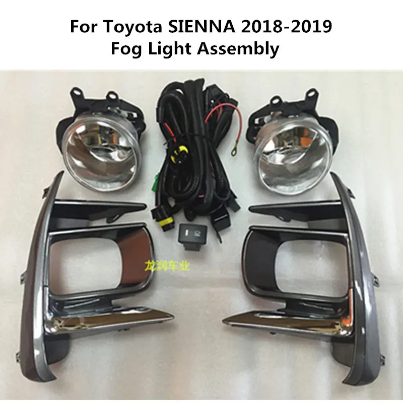 

for Toyota SIENNA 2018-2019 fog light cover bar light frame fog light frame fog light assembly SIENNA car light modification