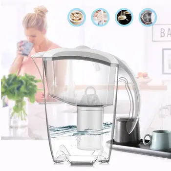 

2.5L Large Water Filter Pitcher Activated Carbon Filter Kettle Kitchen Tools for Chlorine Removal