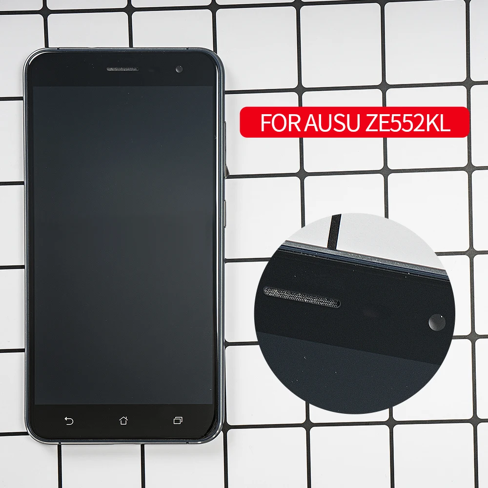 Оригинальный 5 &quotдля ASUS ZenFone 3 ZE552KL ЖК дисплей сенсорный экран Рамка дигитайзер