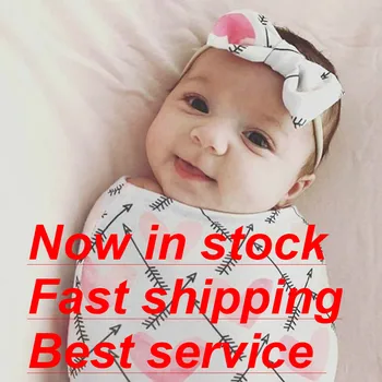 

Unisex Baby Newborn Toddler Wrap Sleeping Swaddle Blanket with HeadbandReceiving Blanket Shower Gift Photography Props