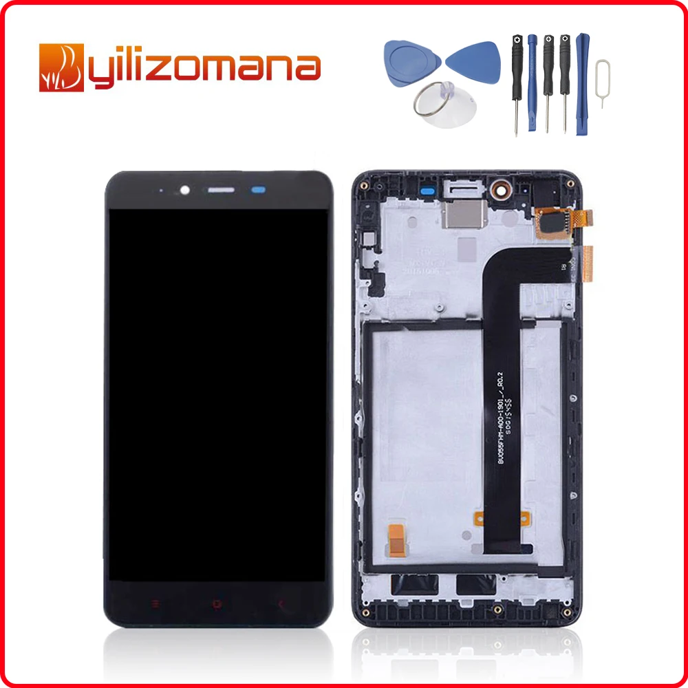 5 &quotдля XIAOMI Redmi Note 2 ЖК дисплей сенсорный экран с рамкой дигитайзер сборка для