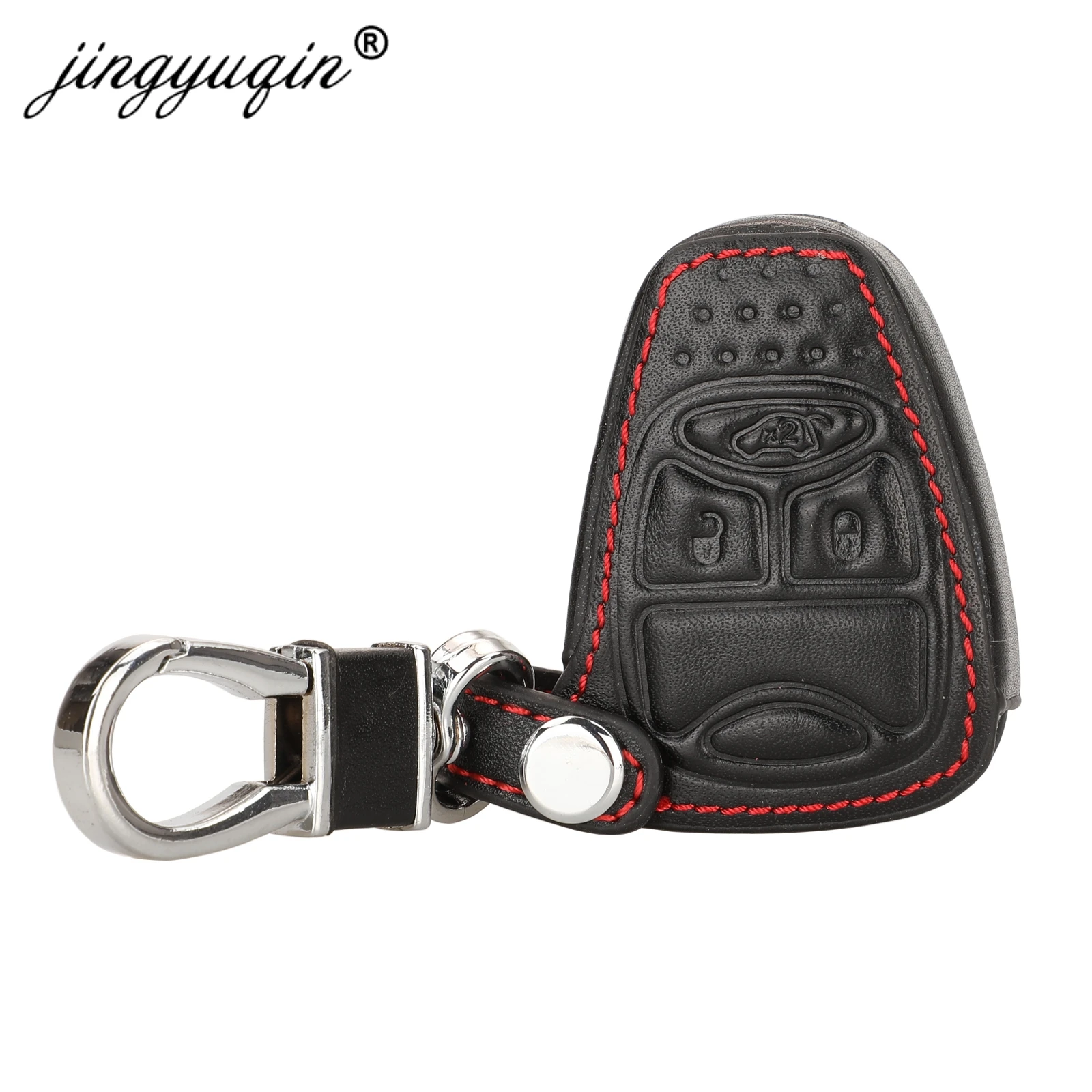 Jingyuqin 3/4 Btn Custodia Portachiavi In Pelle Per Auto Custodia Per Jeep Renegade Grand Cherokee Avenger Nitro Freemont Accessori Auto