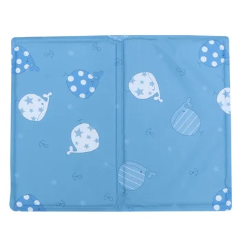 

1Pc Cool Pad Pet Dog Self Cooling Mat Pad Cooling Cat Pad Cute Pattern Summer for Dog Cat Comfort (Blue Ocean Whale M)