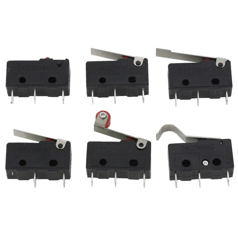 10 Micro Interruttori Finecorsa Momentanei - 250V 5A 3 Pin - Foto 6
