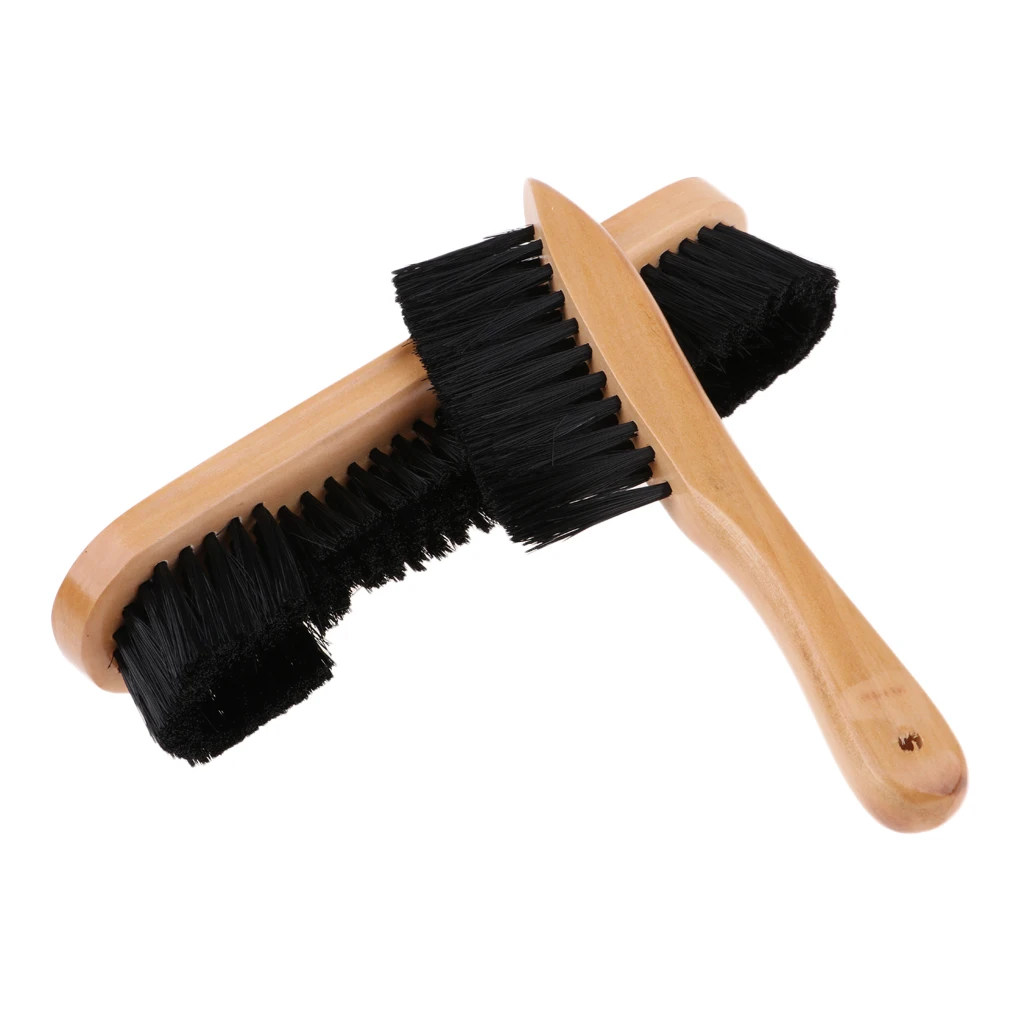 2pcs Lightweight Wooden Snooker Billiard Table Brush Felt Cleaner Pool Clubs Accessories