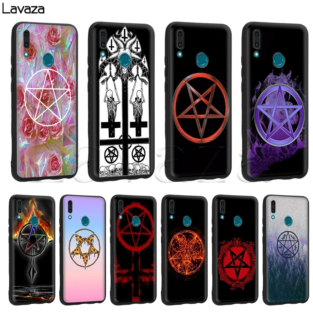 

Lavaza Satanic Pentagram Case for Huawei Mate 30 Honor Nova View 20 9X P20 Y9 5i P Smart Z Prime plus Lite Pro 2019