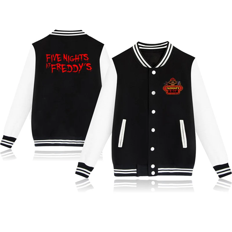 baseball jacket 6 Новая одежда с принтом Five Nights At Freddys бейсбольные куртки для маленьких мальчиков и девочек детские осенние повседневные спортивные топы для детей - Цвет: baseball jacket 6