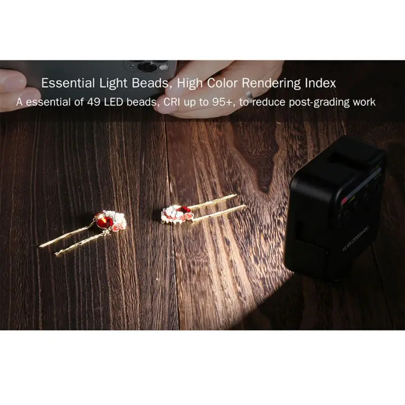 Upgraded Photographic Lighting 5500K soft light board 2000mAh 49 LED Video Photography Lights 14 Screw (6)