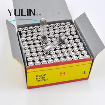 

100pcs/box 6*30mm Glass fuse Fast fuse 250V 6*30 250V Glass Fuses for 6x30 fuse holder F0.5A1A2A3A4A5A6A7A8A10A15A20A30A