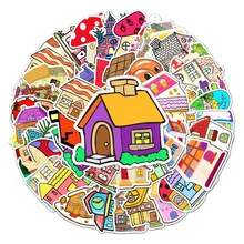 Autocollants de dessin animé imperméable en PVC, 10/30/50 pièces, Graffiti, pour valise, cadeau pour enfant, papeterie, ordinateur portable, Skateboard, vente en gros