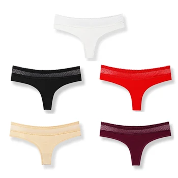 

Clearance 3pcs/lot Sexy Panties Women's Thong Cotton Female Underwear Low Rise G String Fashion Breathable Wholesale Tangas
