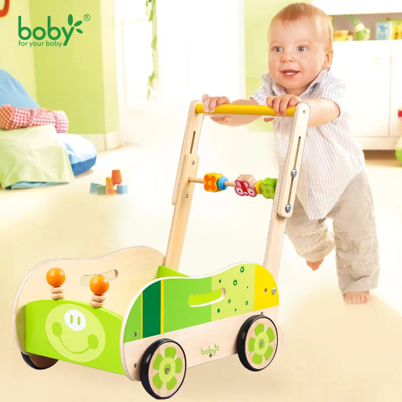 

Boby New Style Infant Child Baby Walker Cart Wooden Multi-functional Adjustable Speed Anti-Falling Wooden Toy