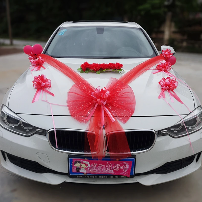 Decoracion De Flores De Coche De Boda Rustica Para Novia Decoracion De Carro De Flores Regalo Ornamental De Fiesta De Boda Decoraciones Diy De Fiestas Aliexpress