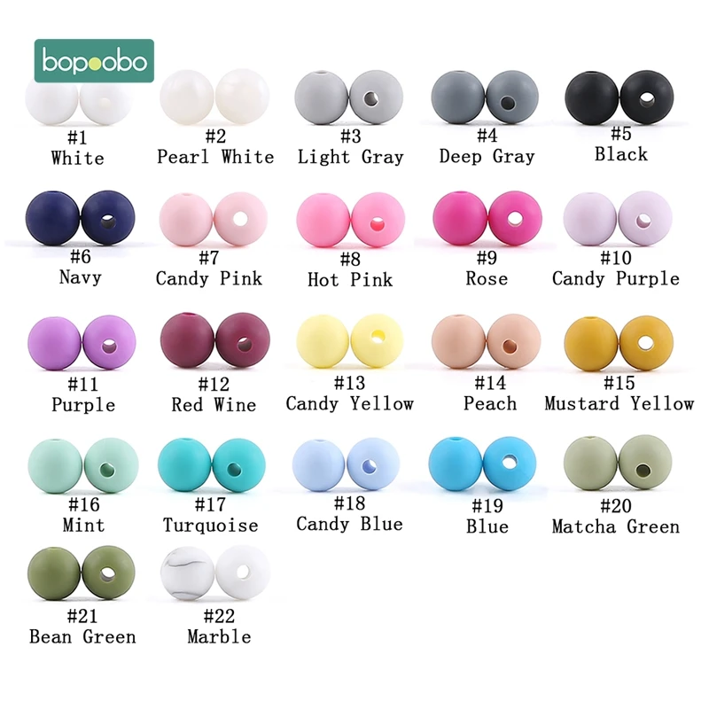 Hot Seller Beads Baby Teethers-Toys Pacifier Chain Bopoobo Clips Rodent Chews Tiny 9mm Silicone nlK8am8GY
