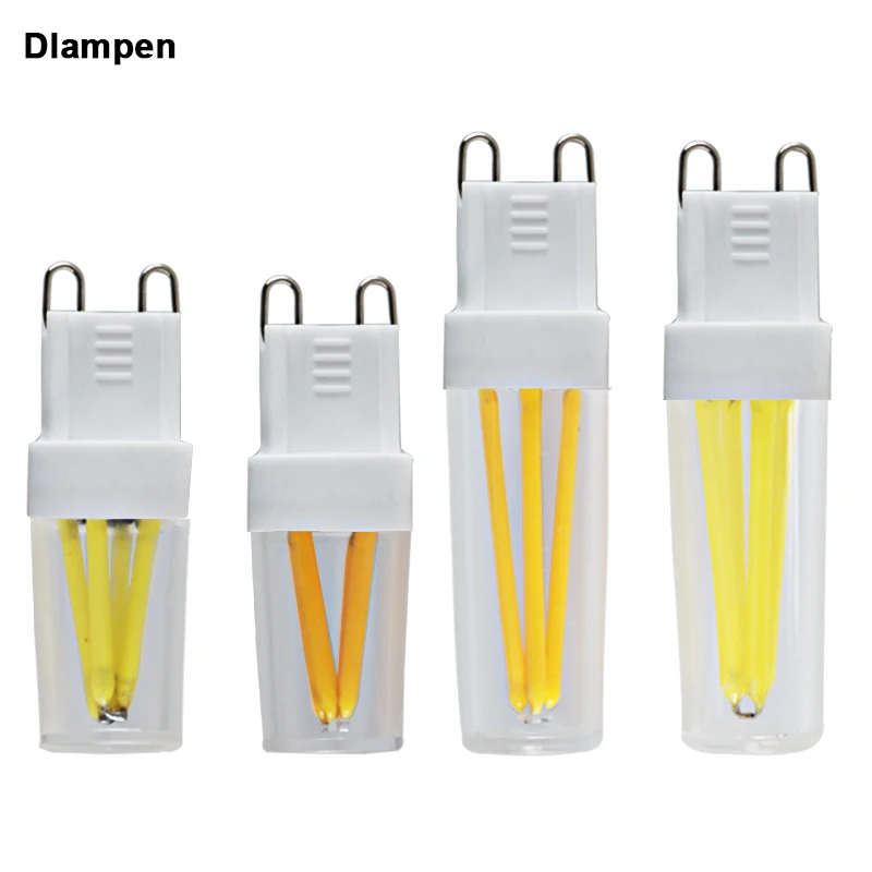 

led filament bulb light G9 110v 220v dimmer 2W 3W candle spotlight dimmable Cob ledlamp Ultra Bright Replace Halogen bulbs