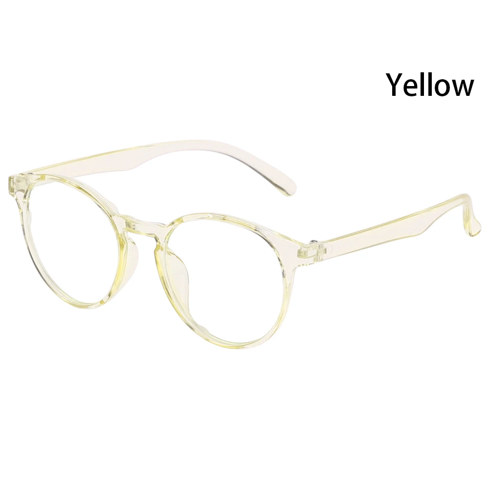 1PC Women Men Classic Transparent Round Glasses Frame Clear Lens Myopia Glasses Vintage Eyeglasses Optical Spectacle Frames blue filter glasses Blue Light Blocking Glasses