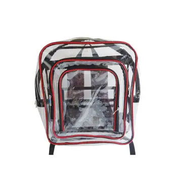 

Fashion Unisex Anti-static Transparent PVC Backpack Travel School Book Bag Daypack for Teenager Student