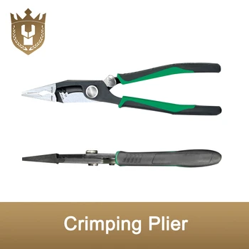 

8 inch Crimping Tools Needle-nose Pliers Multitool Nippers Cable Wire Stripper Aalicate Long Nose Pliers With Lock Function