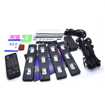 

Car Interior Foot Light Auto LED Strip Atmosphere Decorative Lamp Colors Styling USB RGB LED Bulb Music voice control Ca