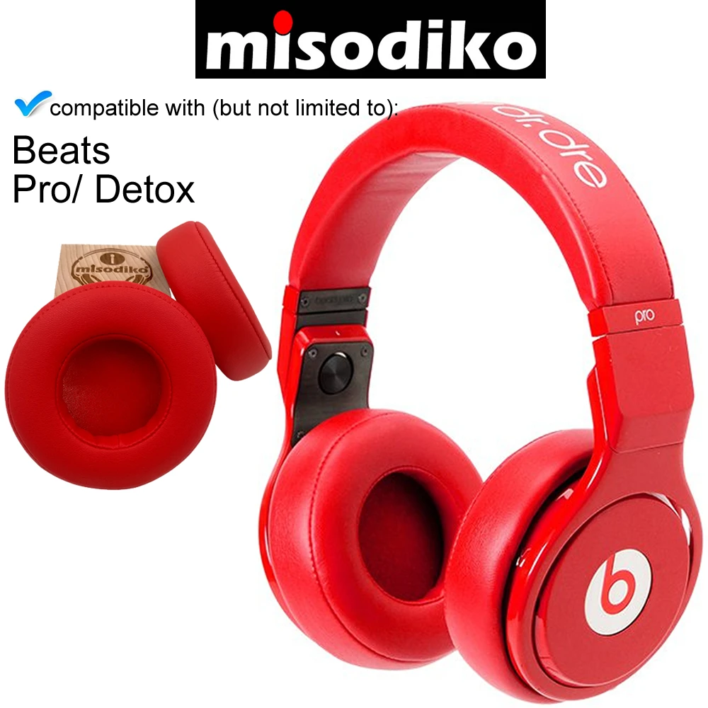 Комплект подушек для ушей misodiko сменные Проводные накладные вкладыши Beats by Dr. Dre Pro/