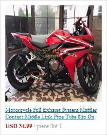 Мотоцикл глушитель побега средняя труба полная система слипоны для HONDA CBR400 CBR500R CBR500 CB400 CBR500F CB500X 2013