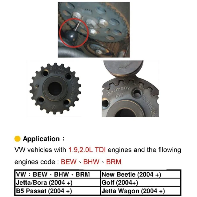 MR CARTOOL Diesel Engine Timing Tools Set Car Engine Timing Crank & Cam Special Tools Kit For VW Audi 1.2 1.4 1.9 2.0 TDI PD 5