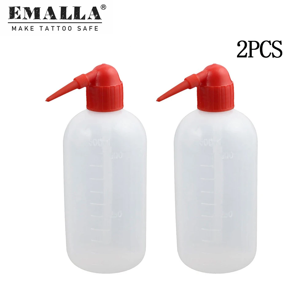 

2PCS 500ML Tattoo Wash Bottle Plastic Wash Bottles Squeeze Diffuser Bottles For Tattoo Supplies Tattoo Accessories Free Shipping