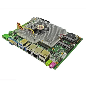شراءاللوحة الرئيسية 6 * COM إنتل Qm77 بدون مروحة الصناعية مع معالج إنتل كور I5 2430 م