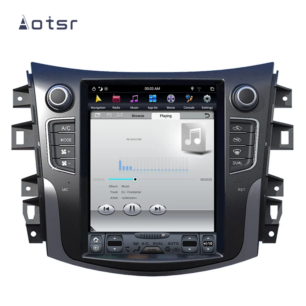 AOTSR Android 8,1 новейший Tesla стиль HD экран Автомобильный gps навигатор для NISSAN NP300 Navara- WiFi мультимедийный проигрыватель радио
