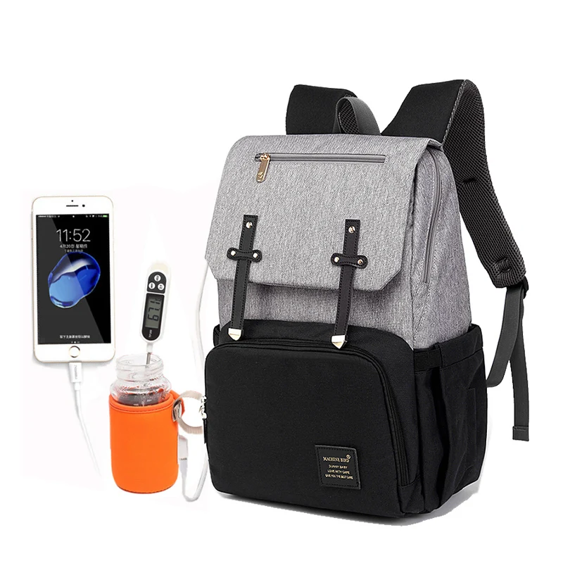 2019 Diaper Bag Mummy Daddy Backpack Baby Stroller Waterproof Oxford Handbag Nursing Nappy Kits USB Rechargeable Holder |