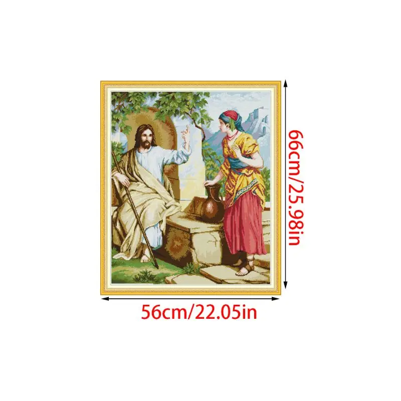 Jesus DIY Handmade Needlework Counted 14CT Printed Cross Stitch Embroidery Decor Q6PE Jesus DIY Handmade Needlework Counted 14CT Printed Cross Stitch Embroidery Decor Q6PE