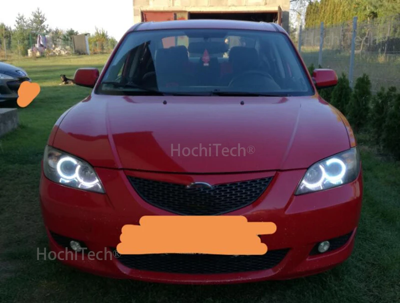 Для Mazda 3 mazda3 2002 2003 2004 2005 2006 2007 Ангел глаз светодиодный Halo Кольцо с несколькими цветами RGB Цвет спортивные наборы