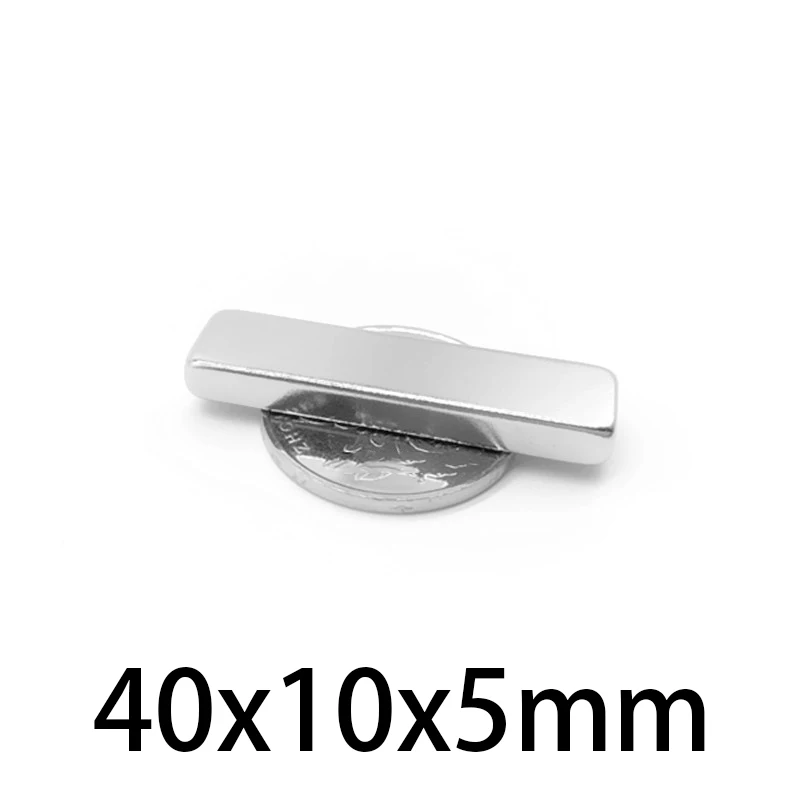 130PCS 40x10x5mm Strong Sheet Rare Earth 40mmx10mmx5mm Big