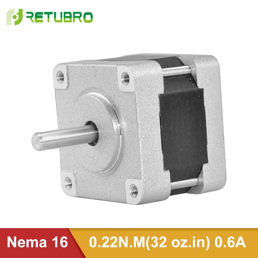 

Free shipping! Mini Stepper Motor 39A02 4 wires 2 phase nema 16 hybrid Stepping Motor 0.22NM 0.6A at low price for 3d printer