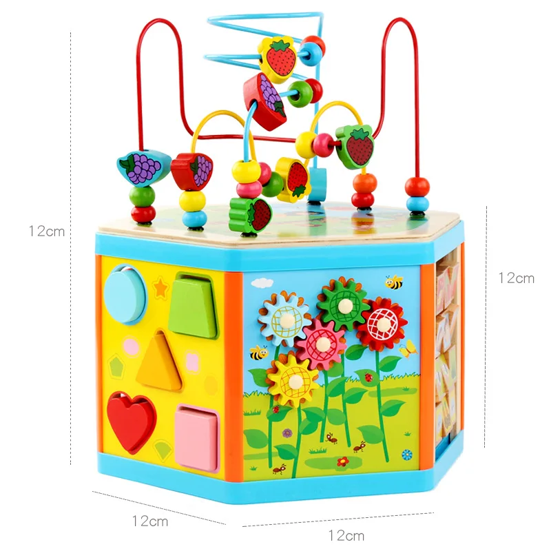 

Bead-stringing Toy Intelligence Treasure Chest Children Beaded Bracelet One Year Old Baby Educational Early Childhood Building B