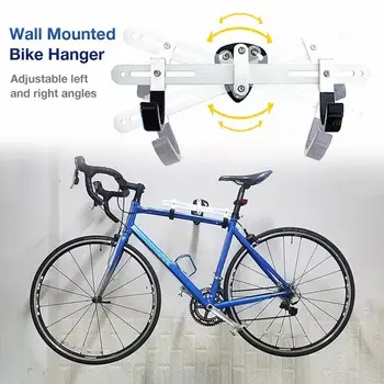 

High Quality Adjustable Bicycle Rack Garage Wall Mounted Bike Hanger Storage System Vertical Hook Bicycle Accessories