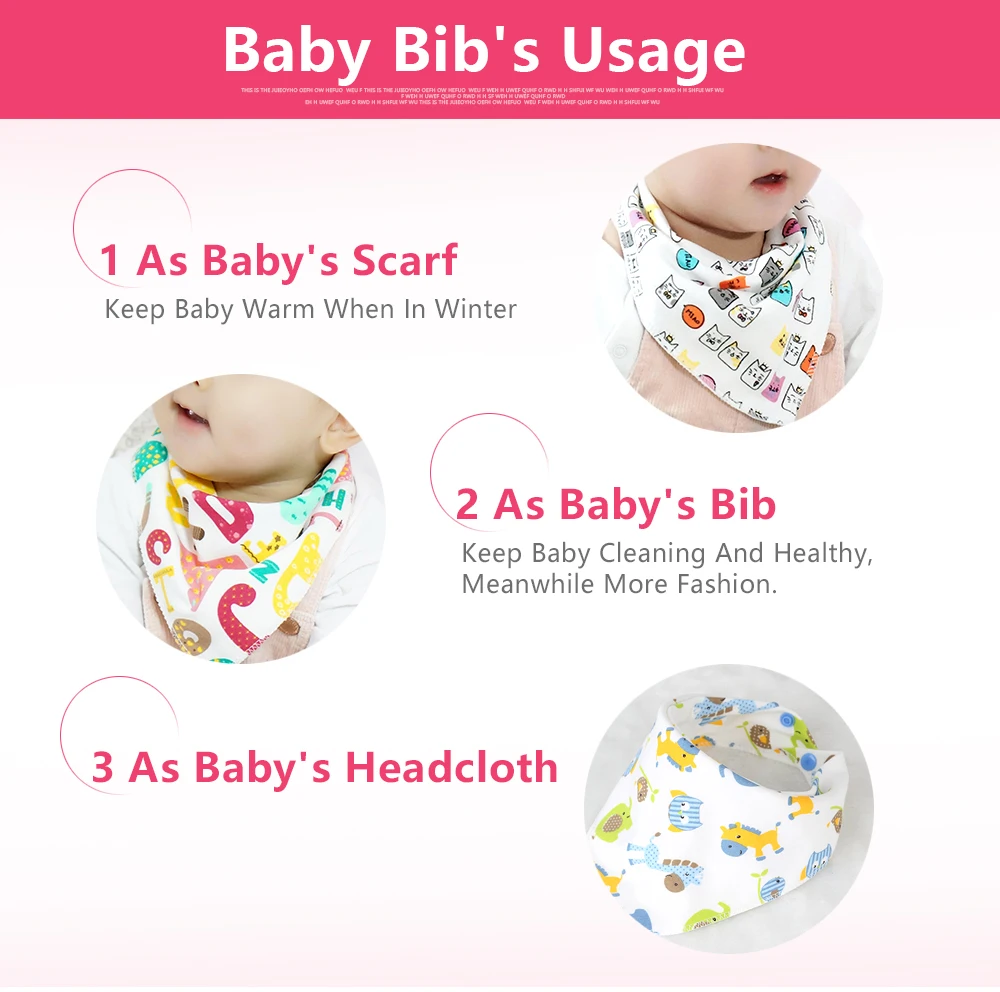 IMBABY 3 шт./лот младенческой нагрудник малыша бандана детский нагрудник для девочек и мальчиков хлопок супер-Стильный Регулируемый Детский слюнявчик для повторного использования