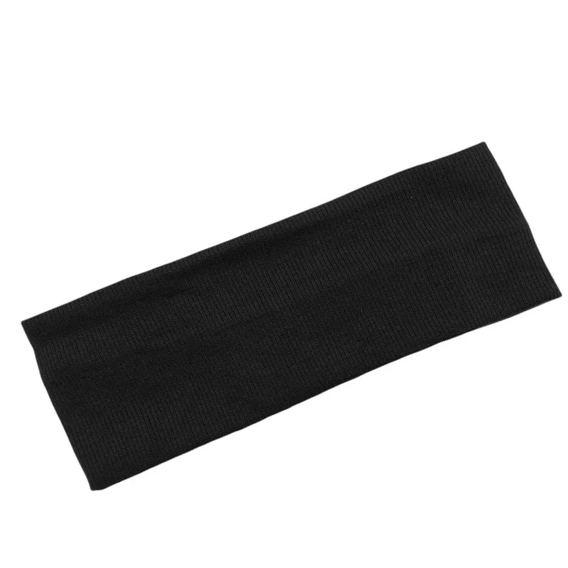 Women Headband Solid Color Wide Turban Hair Band Ribbed Cotton Hairband Girls Elastic Sports Yoga Hair Bands Accessories head scarves for women