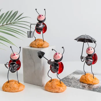 

Creative Ant Children Wine Cute Gift Small Accessoire Nordic Fairy Garden Car Vintage Craft Dekorasyon Home Decor BY50ZS