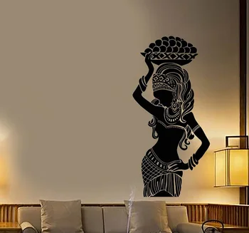 

Rbol Abstracto de vida calcomana de vinilo para pared tribu smbolo Luna sol da noche calcomanas pared arte mural dormitorio Deco