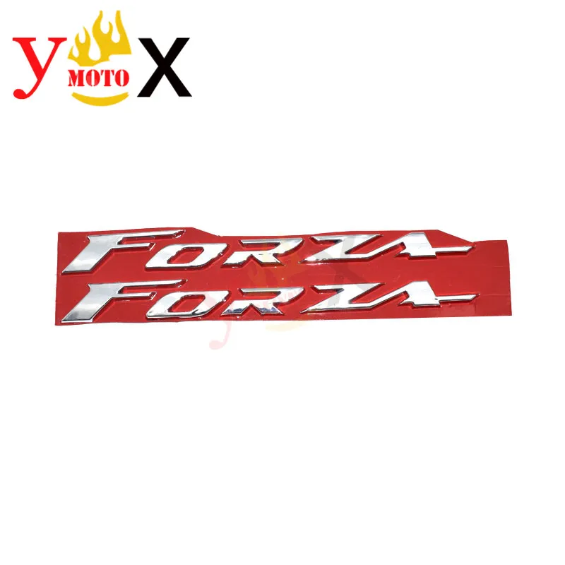 FORZA Chrome Scooter Motorcycle 3M ABS 3D Emblem Side Fairing Sticker Decal Logo Symbol Mark for Honda FORZA 125 250 300