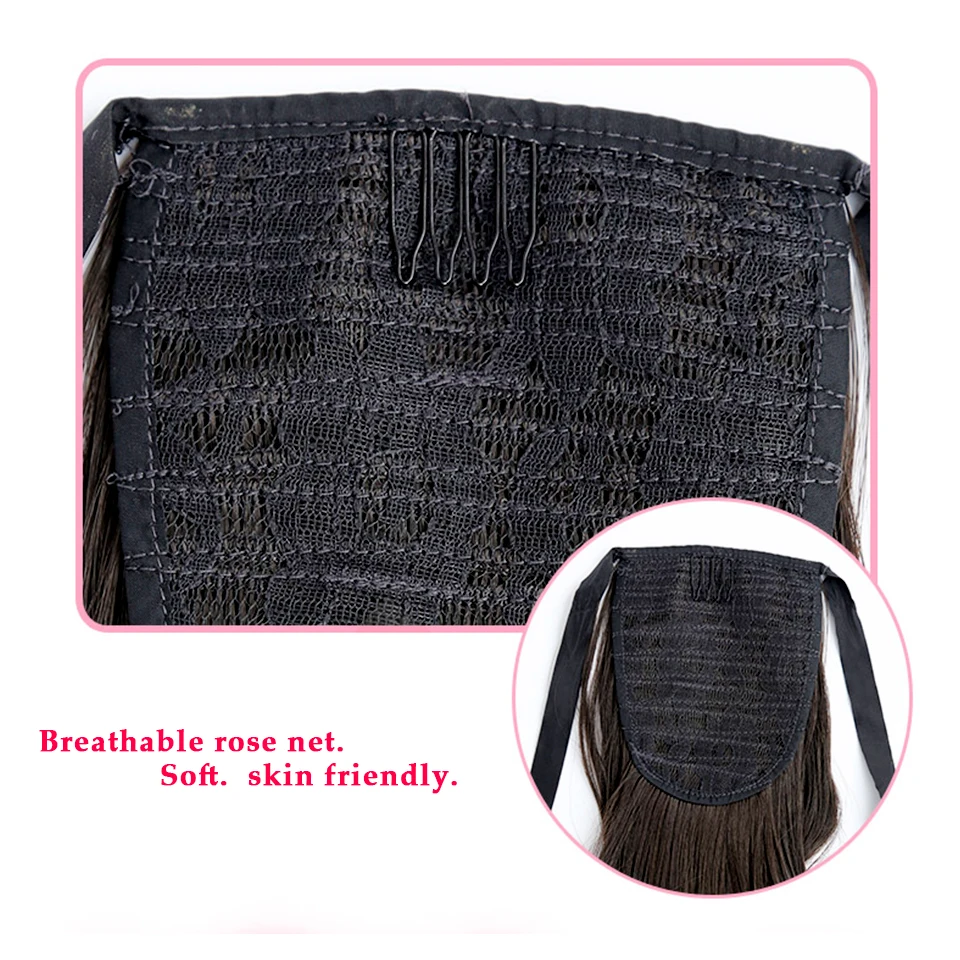 Wavy Synthetic Ponytail Drawstring Clip In Ponytail Hair Extensions Heat Resistant Pony Tail Women False Hair